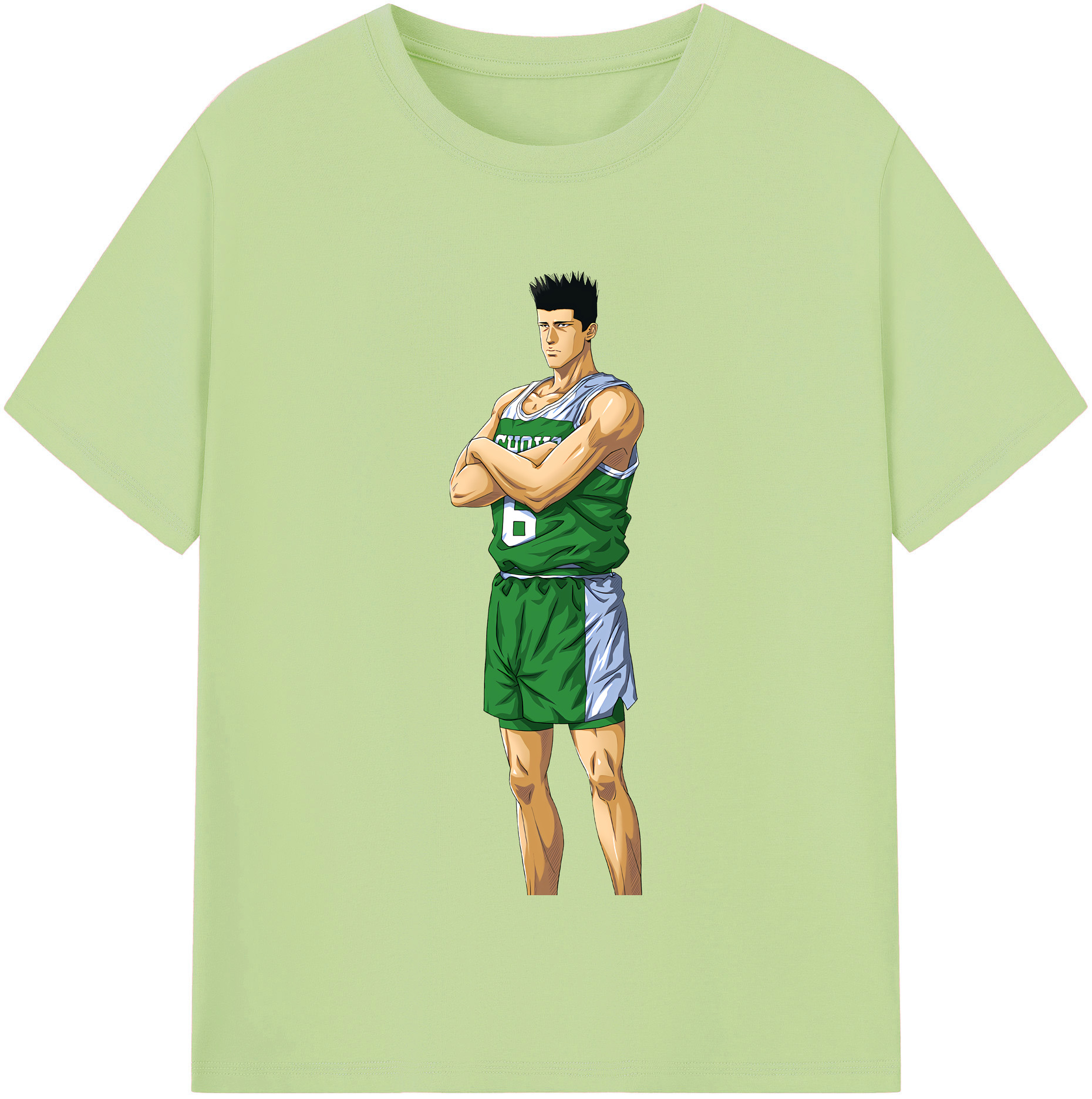 SLAM DUNK／スラムダンク 綿100％半袖Tシャツ（フロントプリント）